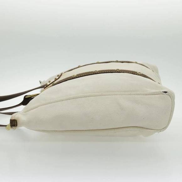 LOUIS VUITTON Antigua Cabas GM Tote Bag White Dark Brown M40033 LV Auth bs19171 - Picture 3 of 16
